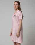 Disney Short Sleeve Midi Dress Mickey Stripe