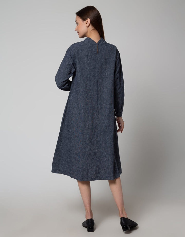 PLAIN LINEN DRESS NO