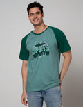 T Zone Raglan T-Shirt Print Theme Dimensional Sports