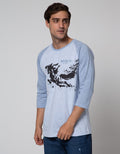 T Zone Theme Inked Kaos Raglan Pria