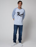 T Zone Theme Inked Kaos Raglan Pria