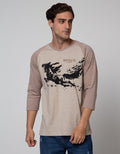 T Zone Theme Inked Kaos Raglan Pria