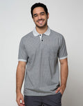 Cole Short Sleeve Polo Shirt Aop Geometri Leaves