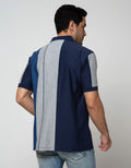 Cole Short Sleeve Polo Shirt Vertical Block