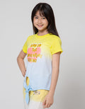 Aero Dino Tie Dye Kaos Anak Perempuan