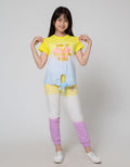 Aero Dino Tie Dye Kaos Anak Perempuan