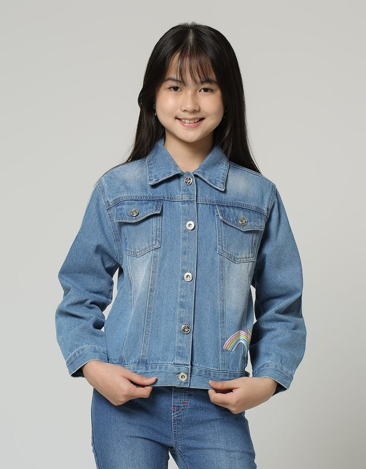 Aero Unicorn Plun Jaket Denim Anak Perempuan