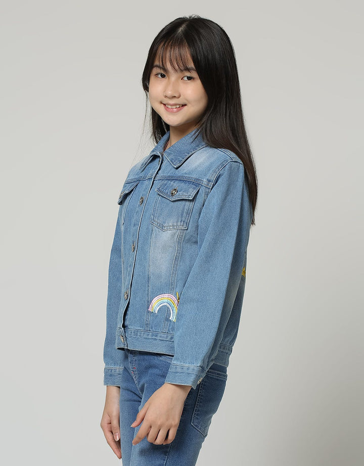 Aero Unicorn Plun Jaket Denim Anak Perempuan