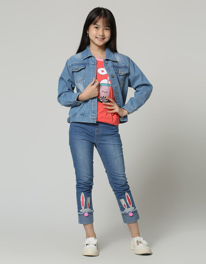 Aero Unicorn Plun Jaket Denim Anak Perempuan