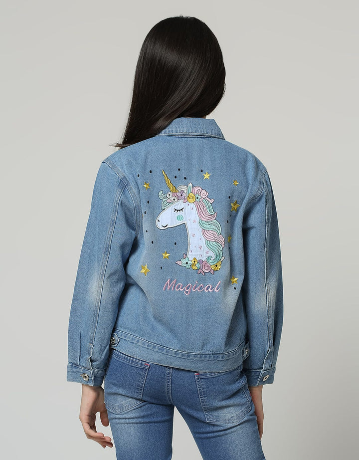 Aero Unicorn Plun Jaket Denim Anak Perempuan