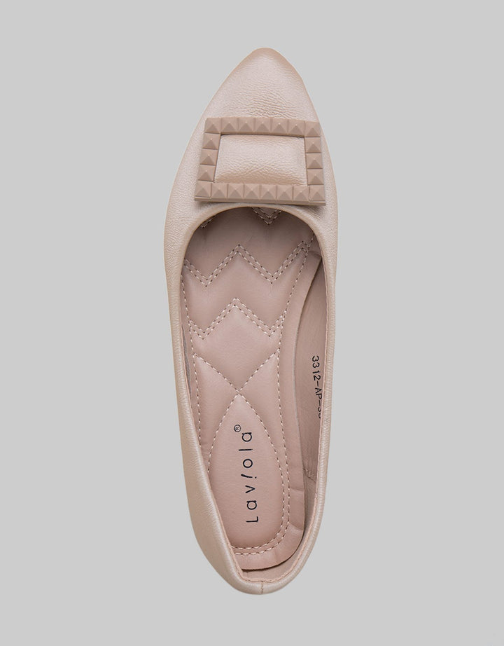 Laviola Square Acc Flat Shoes Wanita