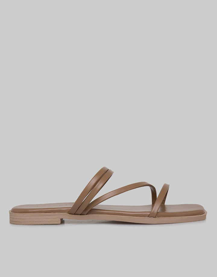 Laviola Multi Strap Sandal Flat Wanita