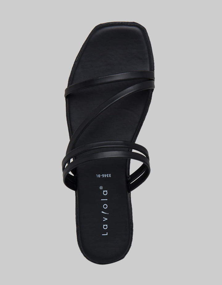 Laviola Multi Strap Sandal Flat Wanita
