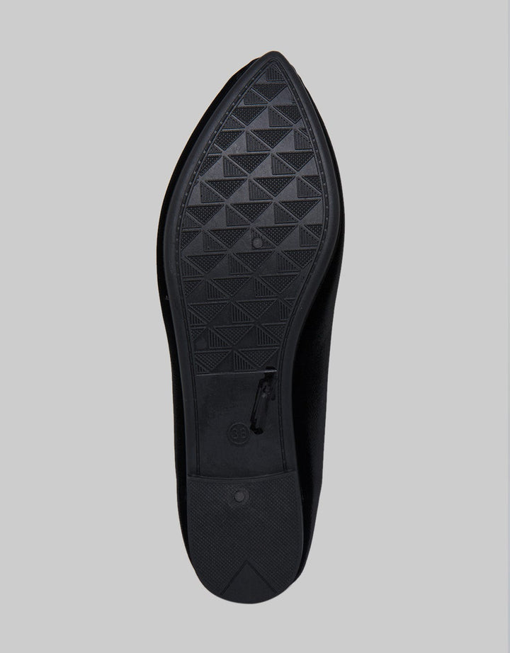 Laviola Sqaure Buckle Flat Shoes Wanita
