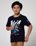 Marvel Avenger Captain Anime Run Short Sleeve T-Shirt