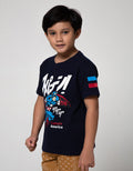 Marvel Avenger Captain Anime Run Short Sleeve T-Shirt