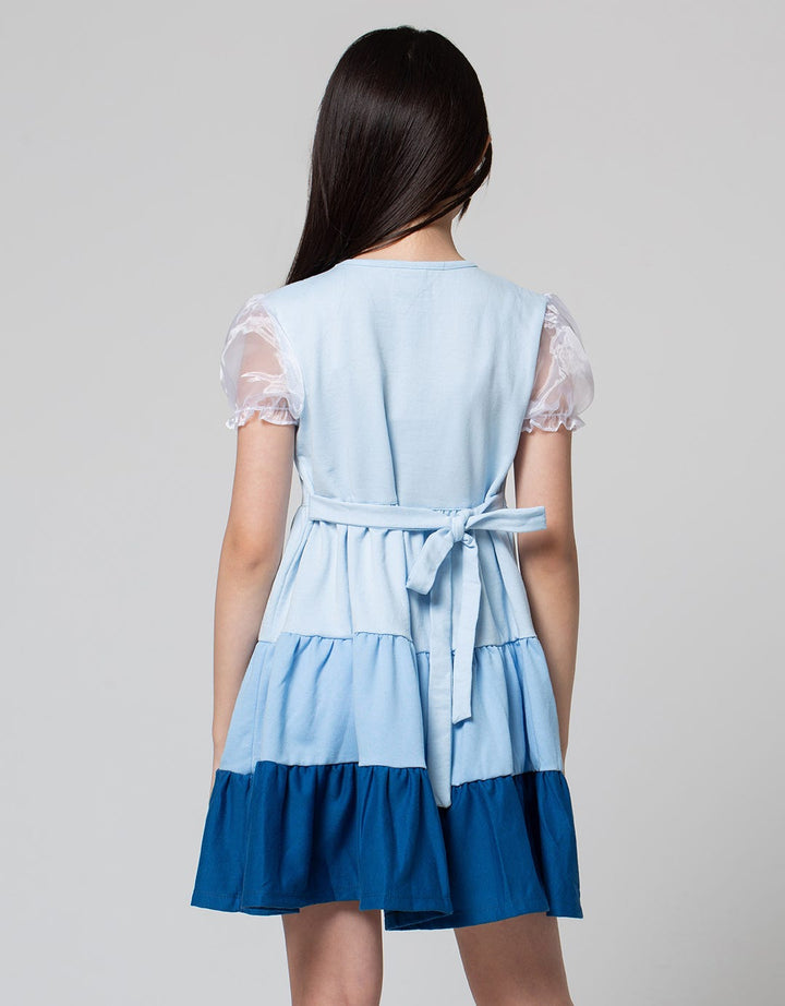 Disney Princess Short Sleeve Chiffon Sleeve Midi Dress