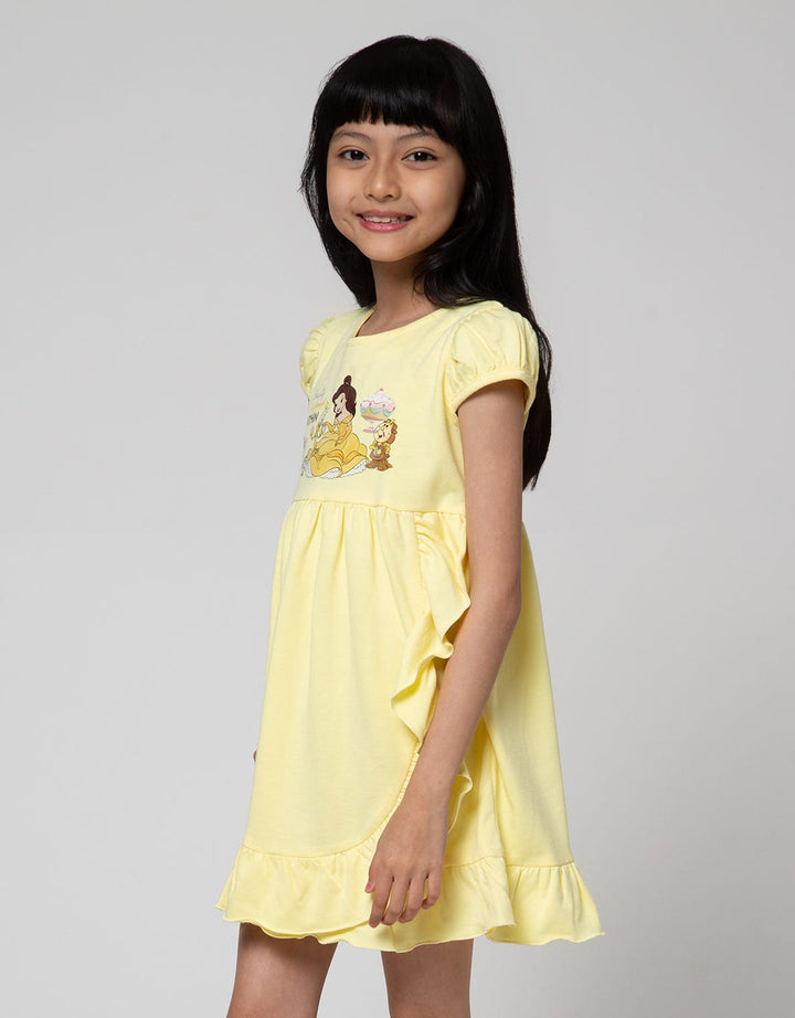 Disney Short Sleeve Midi Dress Beauty Belle