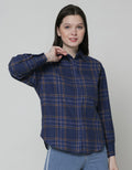 Nevada Long Sleeve Flannel Check Colorblock Shirt