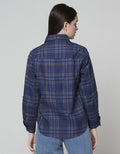 Nevada Long Sleeve Flannel Check Colorblock Shirt