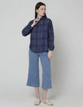 Nevada Long Sleeve Flannel Check Colorblock Shirt