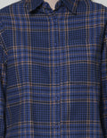 Nevada Long Sleeve Flannel Check Colorblock Shirt