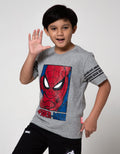 Marvel Spiderman Face Square Short Sleeve T-Shirt