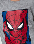 Marvel Spiderman Face Square Short Sleeve T-Shirt