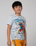 Marvel Short Sleeve T-Shirt Avenger Thor Anime Marble