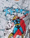 Marvel Short Sleeve T-Shirt Avenger Thor Anime Marble