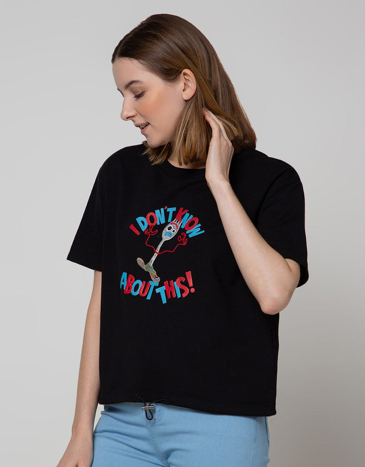 Disney Short Sleeve T-Shirt Toy Story Fork I Dont Know About