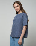 St. Yves Short Sleeve Blouse Linen Slub Plain
