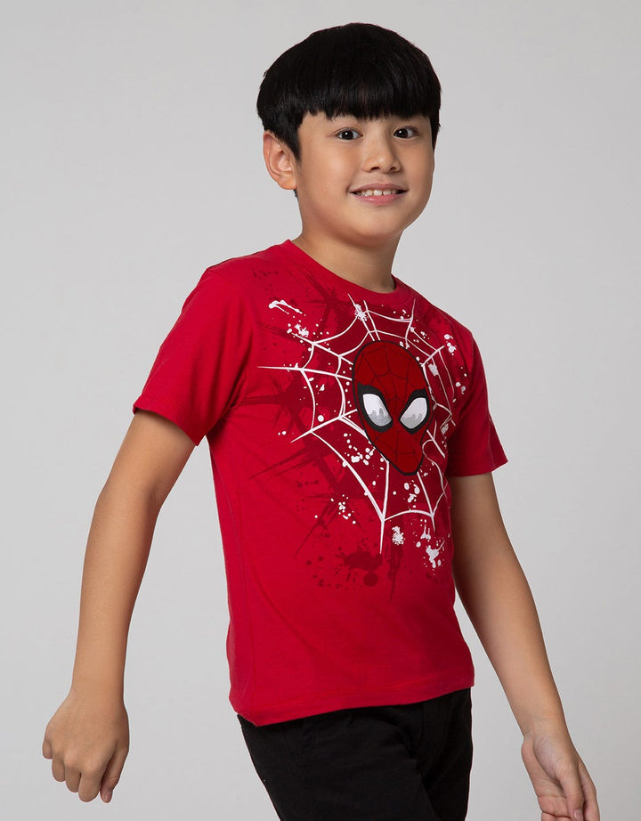 Marvel Short Sleeve T-Shirt  Spiderman Head Jaring