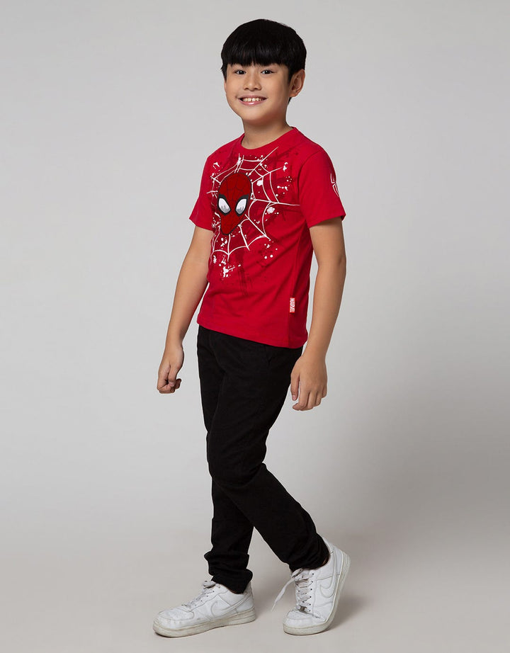 Marvel Short Sleeve T-Shirt  Spiderman Head Jaring