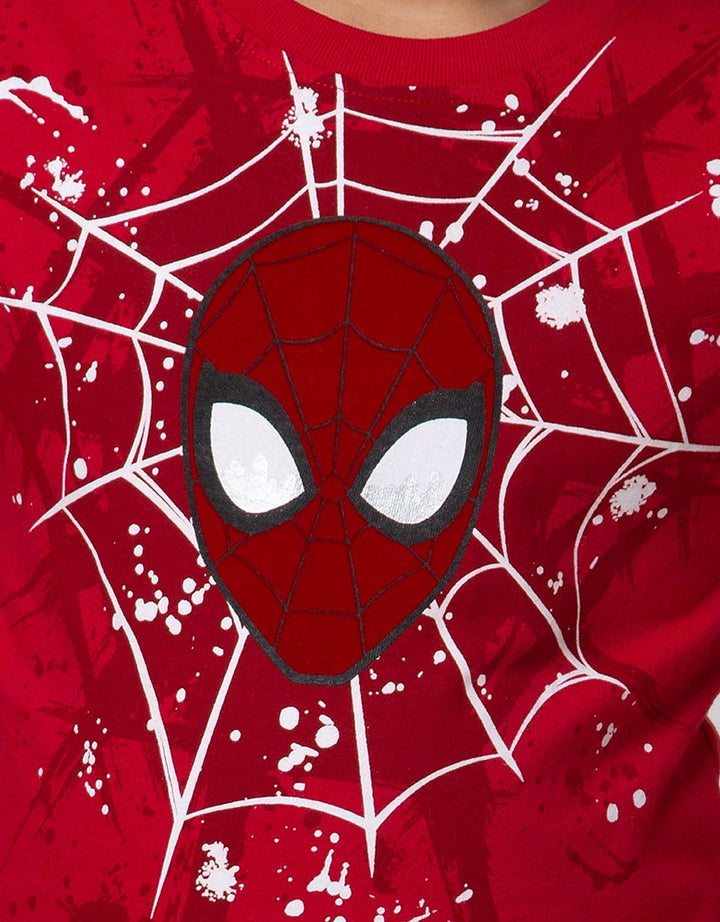 Marvel Short Sleeve T-Shirt  Spiderman Head Jaring