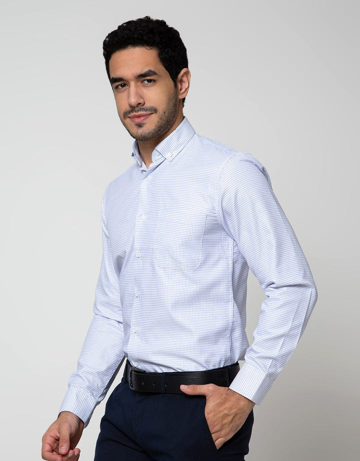 Cole Long Sleeve Shirt Checks Slim