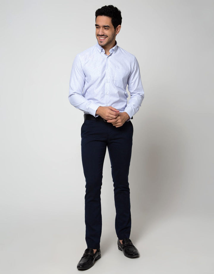 Cole Long Sleeve Shirt Checks Slim