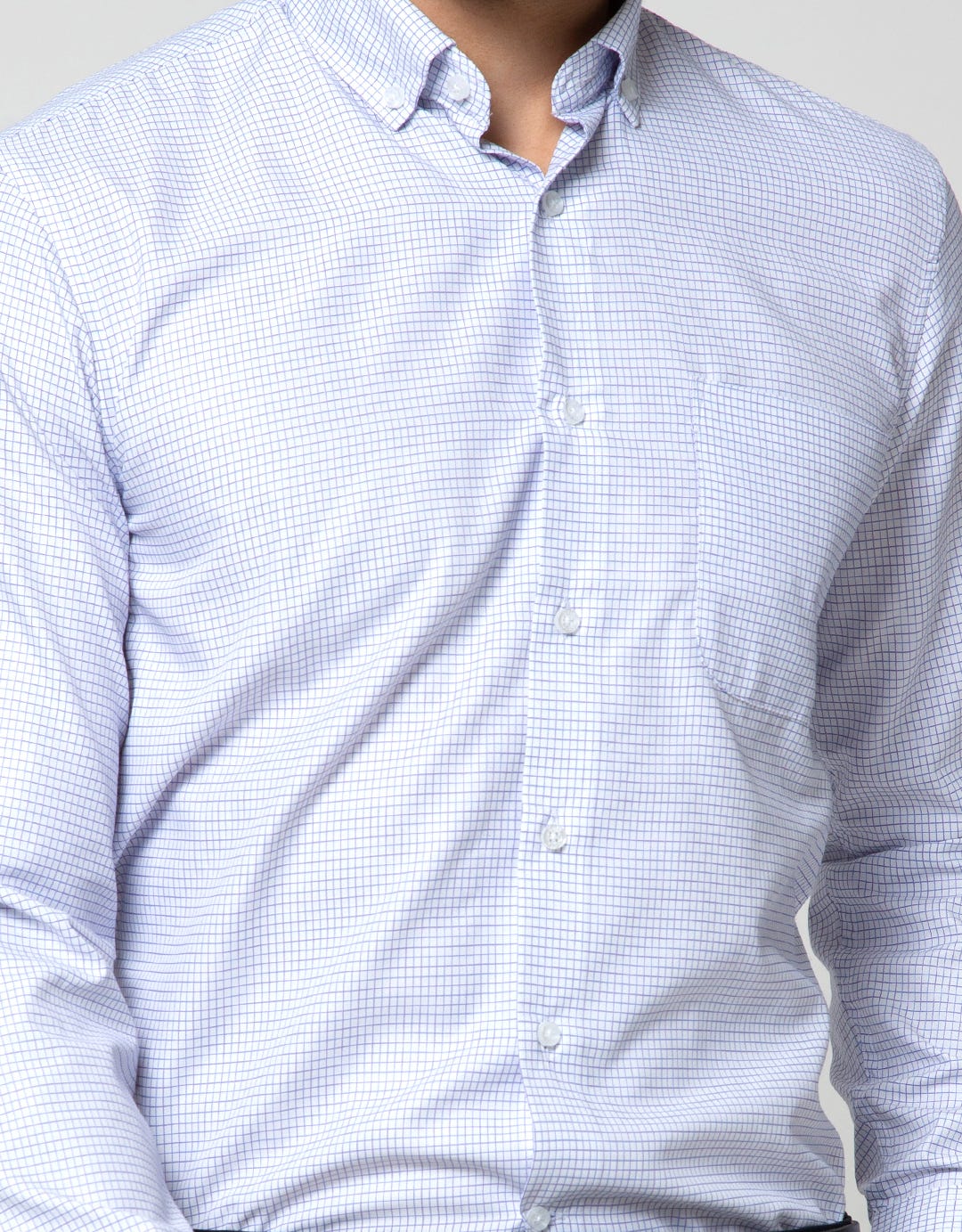 Cole Long Sleeve Shirt Checks Slim