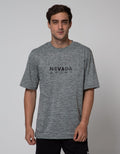 Nevada Sport Logo Print Jersey Kaos Pria