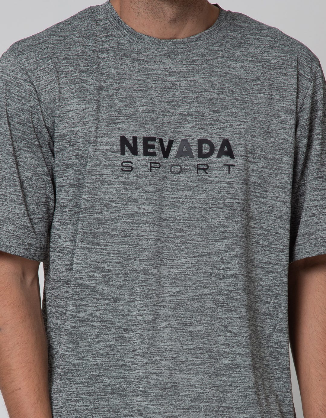 Nevada Sport Logo Print Jersey Kaos Pria