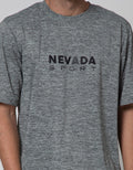 Nevada Sport Logo Print Jersey Kaos Pria