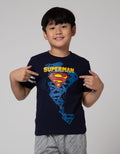 Character Kaos Lengan Panjang  Superman Logo