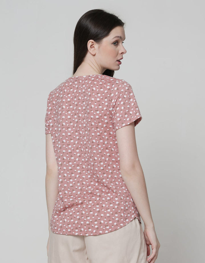 Connexion Short Sleeve T-Shirt Floral Small Print