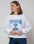 Details Young Wording Sweater Wanita
