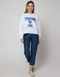Details Young Wording Sweater Wanita