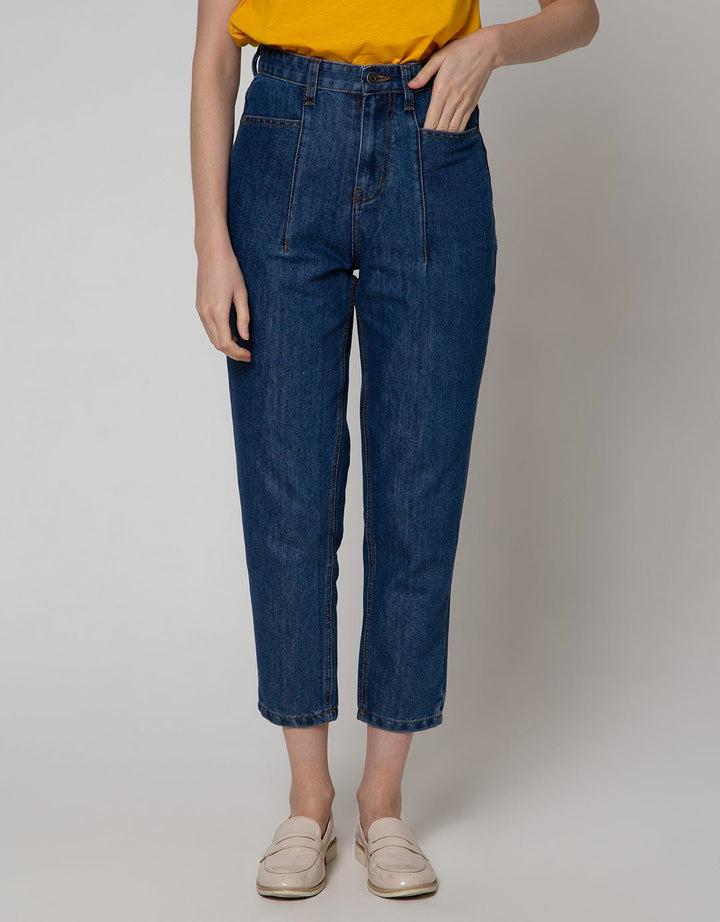 Nevada Denim Long Pants Mom Fit