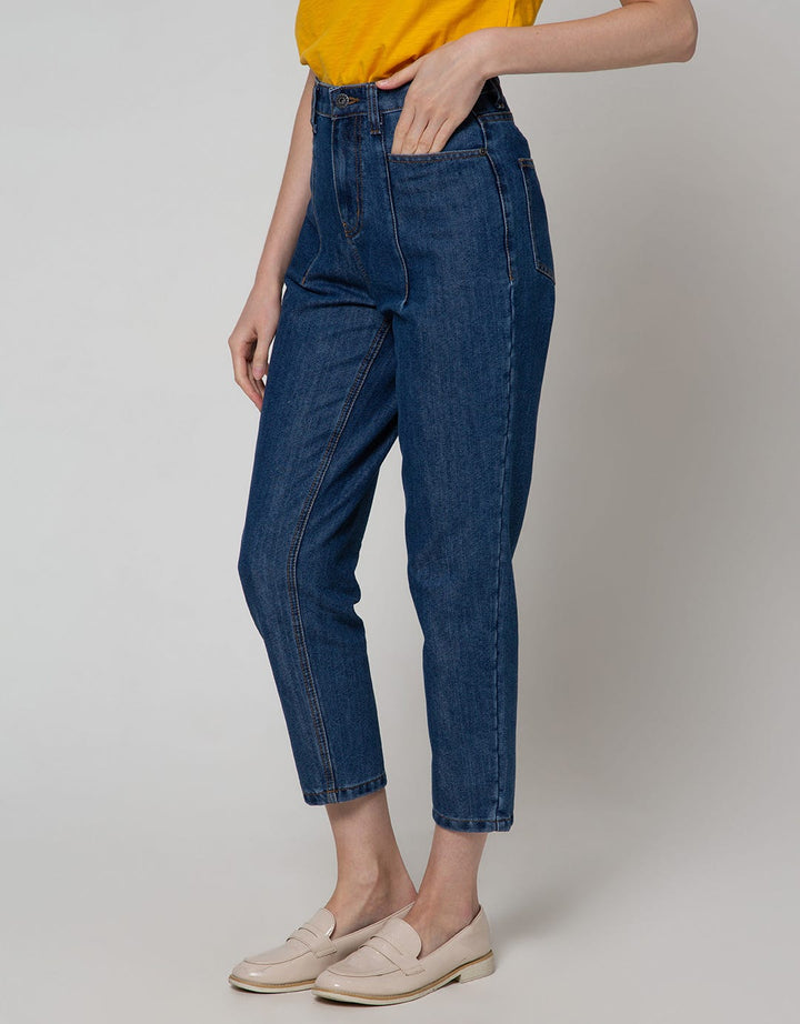 Nevada Denim Long Pants Mom Fit