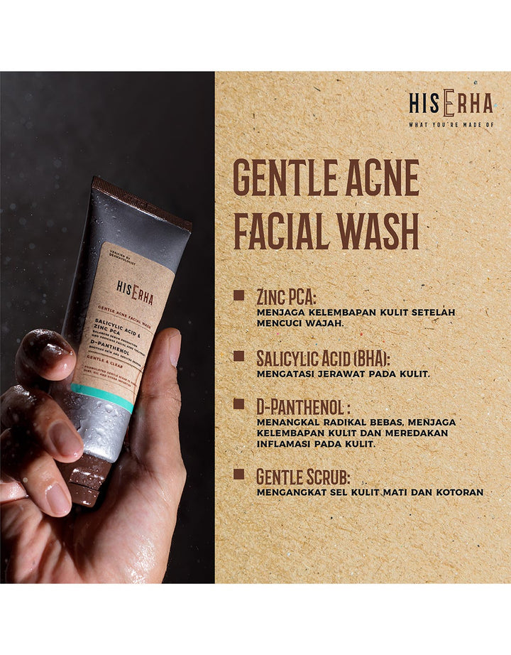 His Erha Gentle Acne Facial Wash 100 G