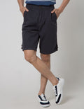 Cole Bermuda Pants Woven Elastis Drawstring At Hem