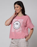 Nevada Boxy Happy Days Kaos Wanita
